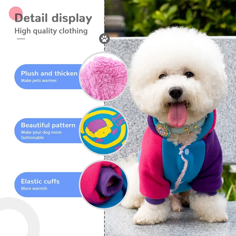 Dog Winter Coat Thick Warm Windproof Clothes Outdoor Lightweight Dog Hoodie Cotton-padded Jacket Chihuahua Yorkshire Pet Apparel - Image 5