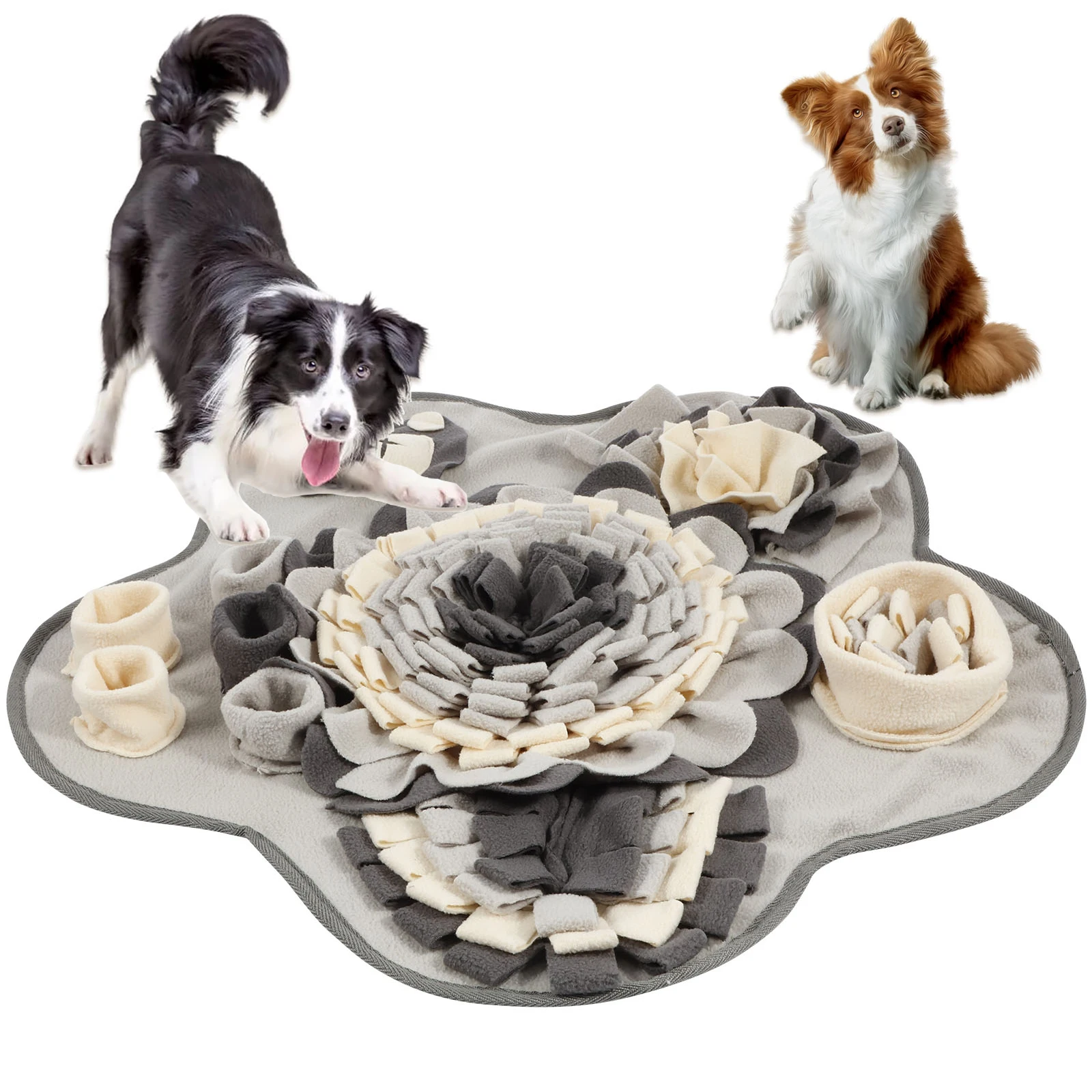 Dog Snuffle Mat Pet Toys Interactive Training Sniff Natural Feeding Mat Squeaker Dog Treat Relieve Pressure Snuffle Toys - Image 4