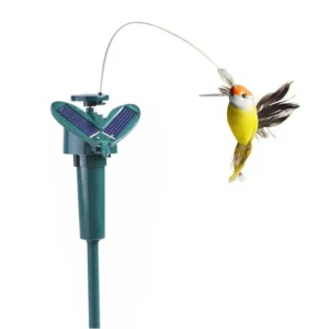 Solar Fluttering Hummingbird Feather Wings and Tail Flying Hummingbird Toy Funny Solar or Battery Powered Toy Wobble Fluttering
