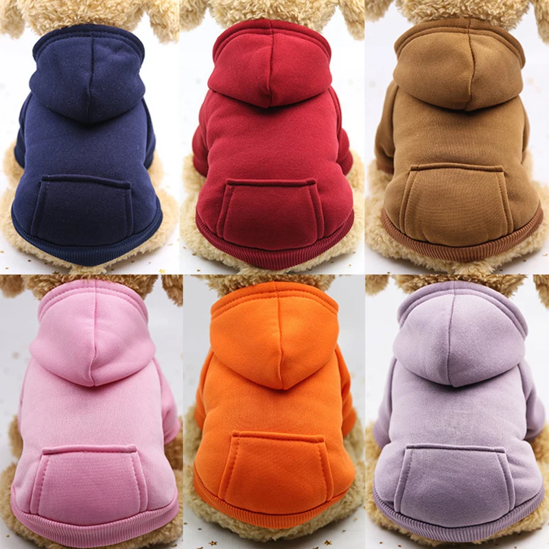 DualPet Dog Hoodie Winter Dog Sweaters Pet Cold Warm Weather Sweatshirt Hoodie for Small Medium Dogs and Cat XS-2XL Pet Supplies - Image 12